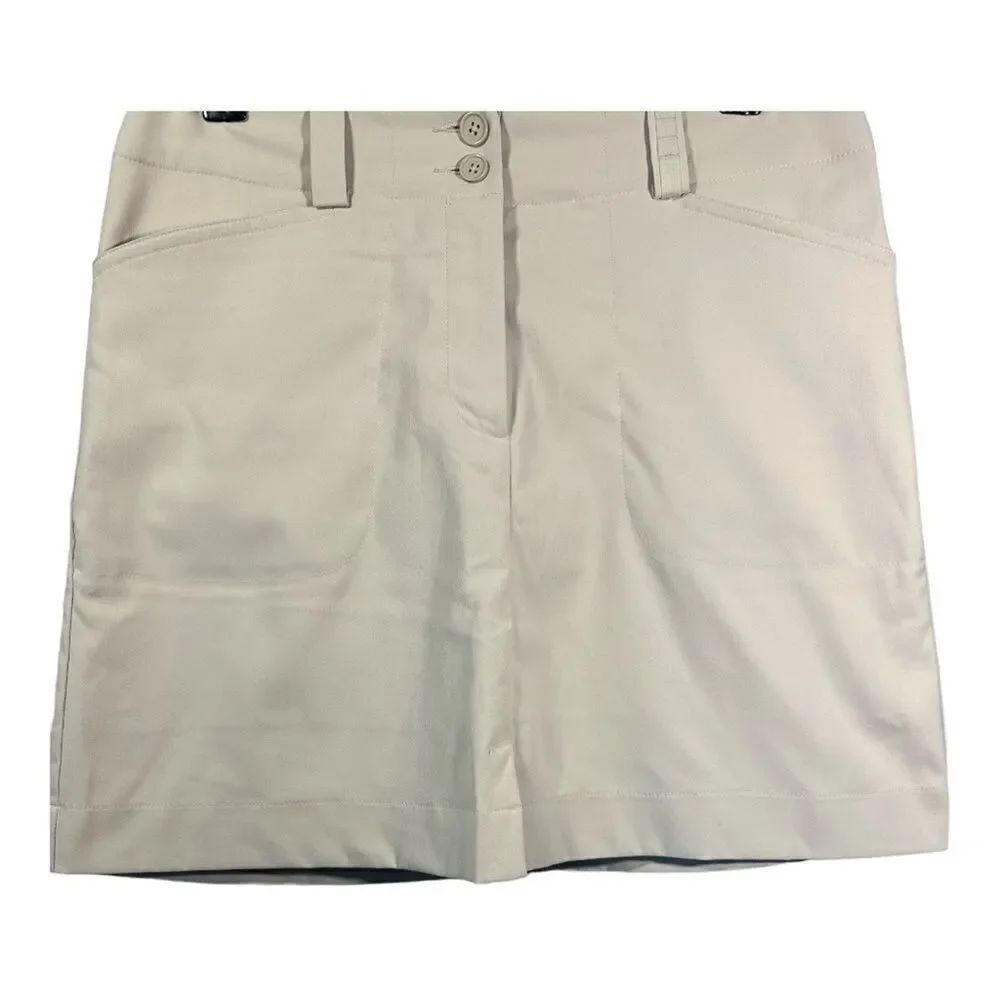 NIKE Women's Dri-Fit Tournament Golf/Athletic Skort/Skirt Cream Size 6